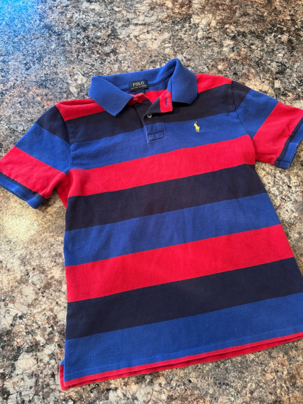 Vintage 90s Color-Block Polo Ralph Lauren striped polo